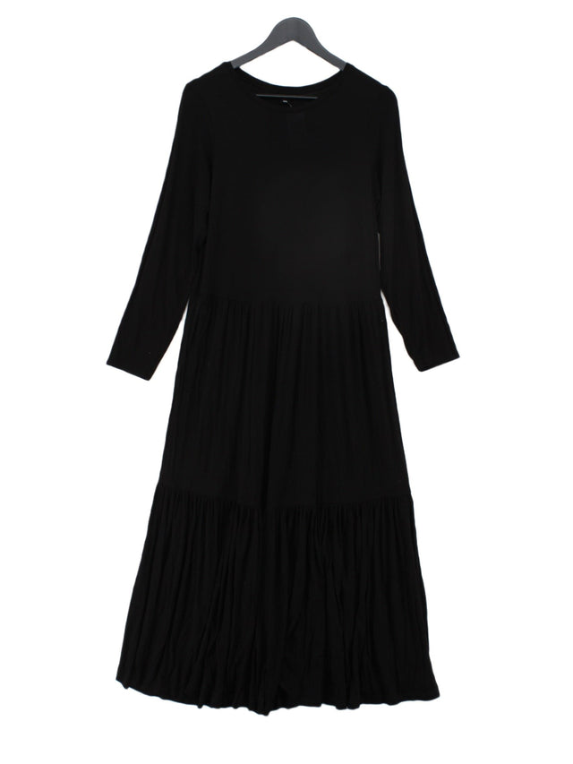 Saint + Sofia Women's Maxi Dress UK 14 Black Viscose with Elastane