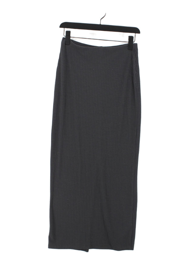 New Look Women's Maxi Skirt UK 10 Grey Polyester with Elastane