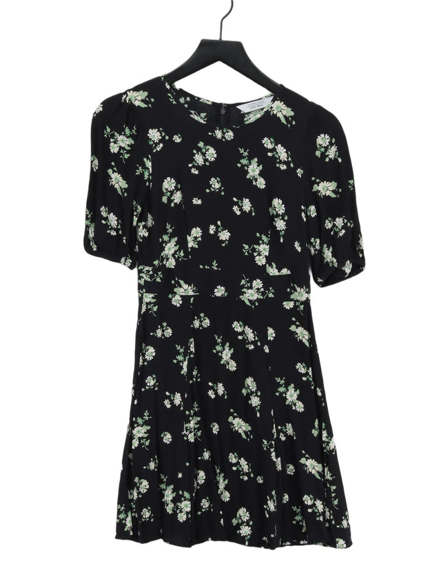 & Other Stories Women's Midi Dress UK 6 Black 100% Viscose