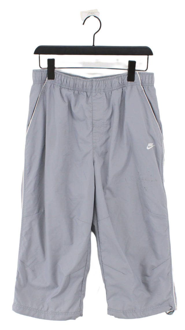Nike Men's Shorts L Grey Nylon with Polyester