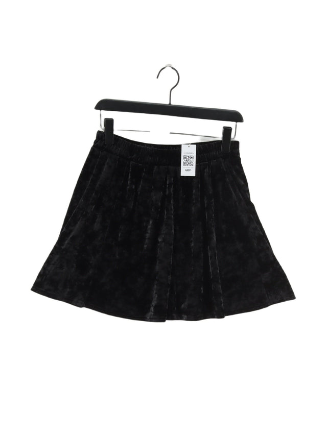 Pins And Needles Women's Midi Skirt M Black Polyester with Elastane