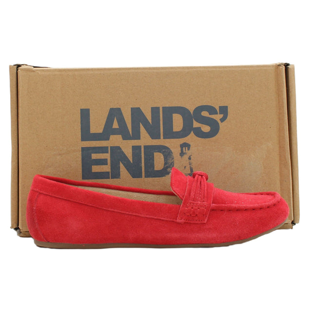Lands End Women's Flat Shoes UK 4.5 Red 100% Other