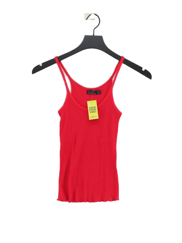 Zara Women's T-Shirt S Red 100% Other