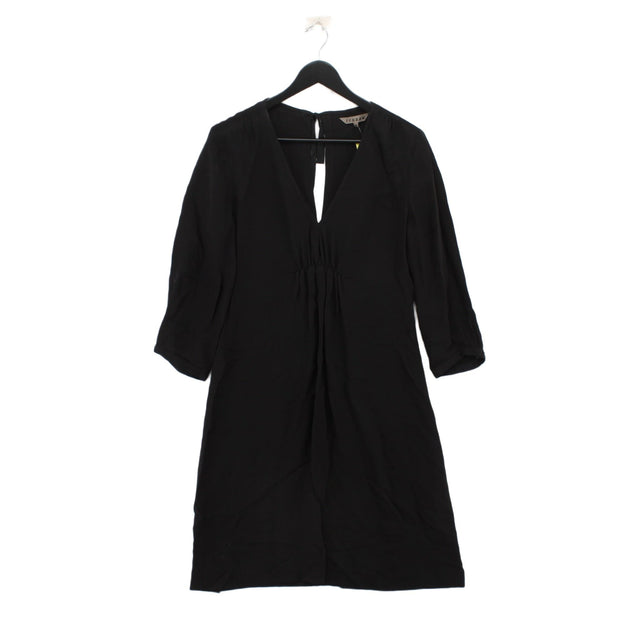 Jigsaw Women's Midi Dress UK 12 Black Viscose with Cotton