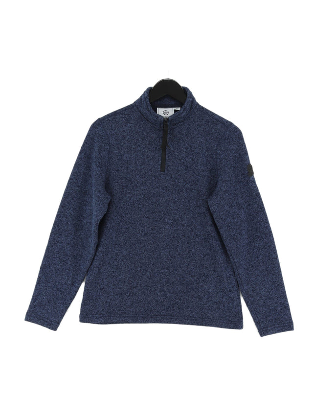 Tog24 Women's Jumper UK 10 Blue 100% Polyester