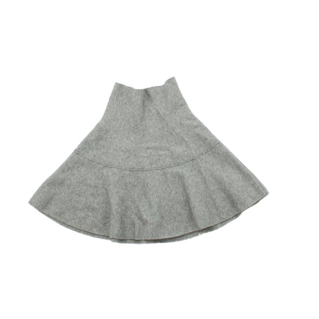 Zara Women's Mini Skirt S Grey Polyester with Other, Viscose