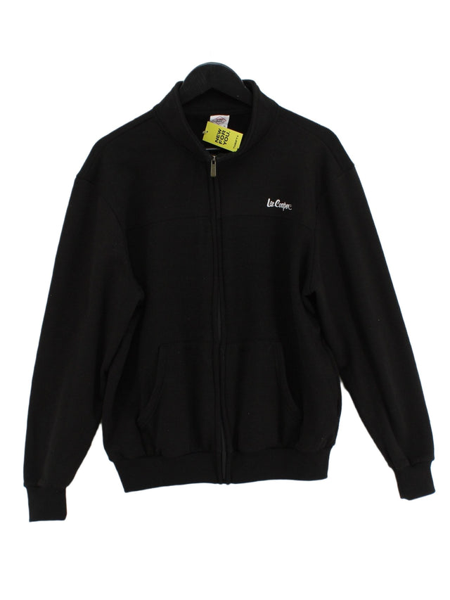 Lee Cooper Men's Hoodie M Black 100% Polyester