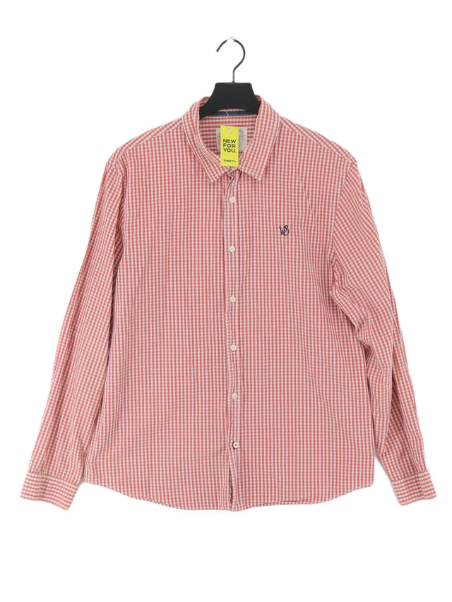 White Stuff Men's Shirt XL Pink 100% Cotton