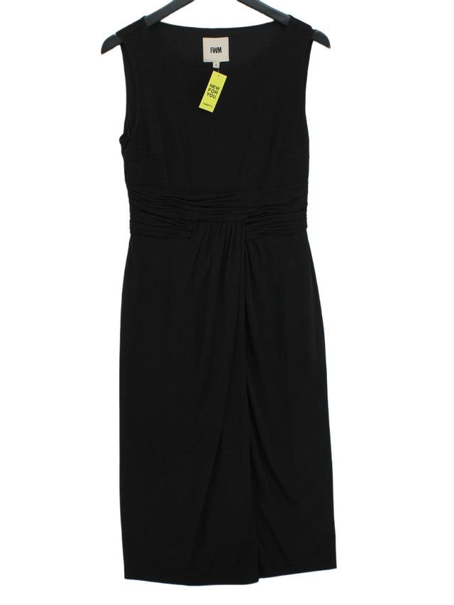 FWM (Fenn Wright Manson) Women's Midi Dress UK 12 Black Polyester with Elastane
