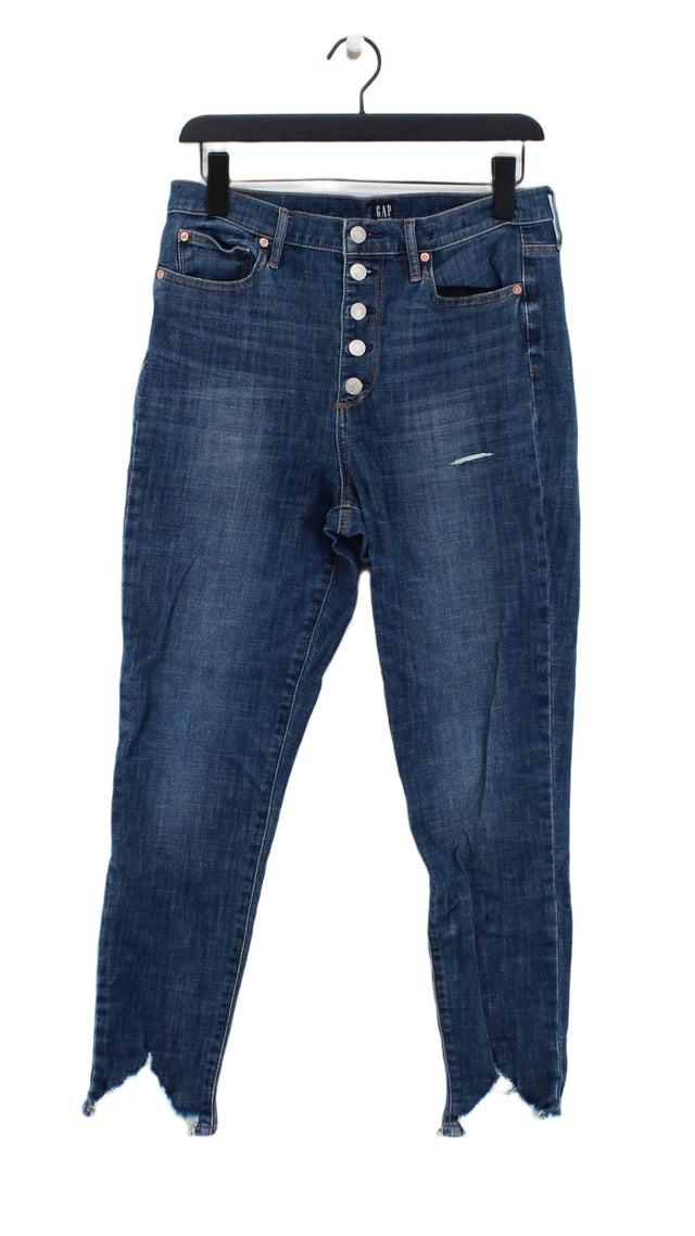 Gap Women's Jeans W 30 in Blue Cotton with Elastane