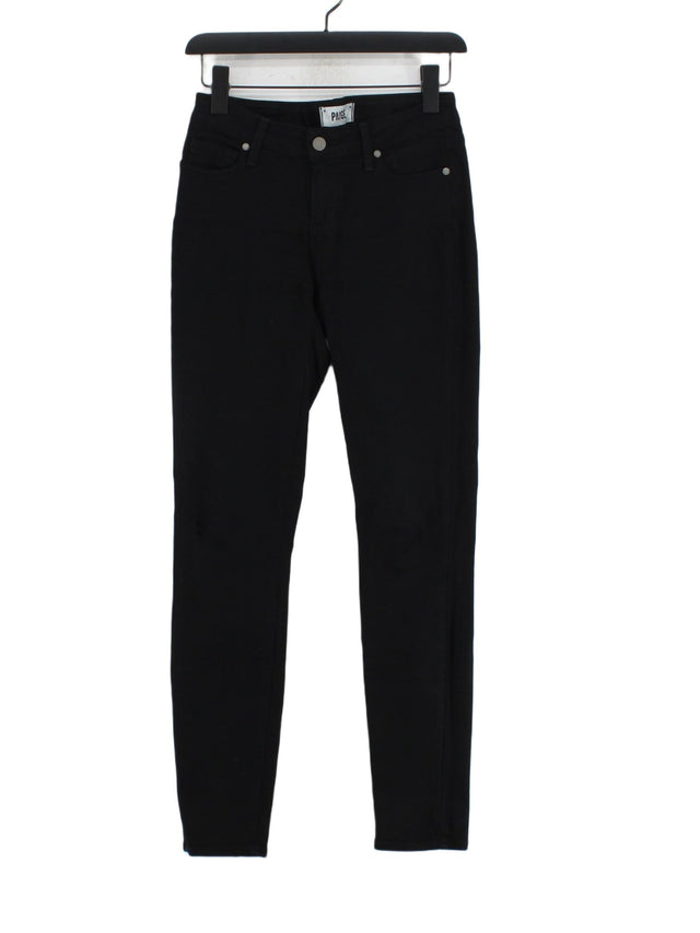 Paige Women's Jeans W 26 in Black Rayon with Cotton, Polyester