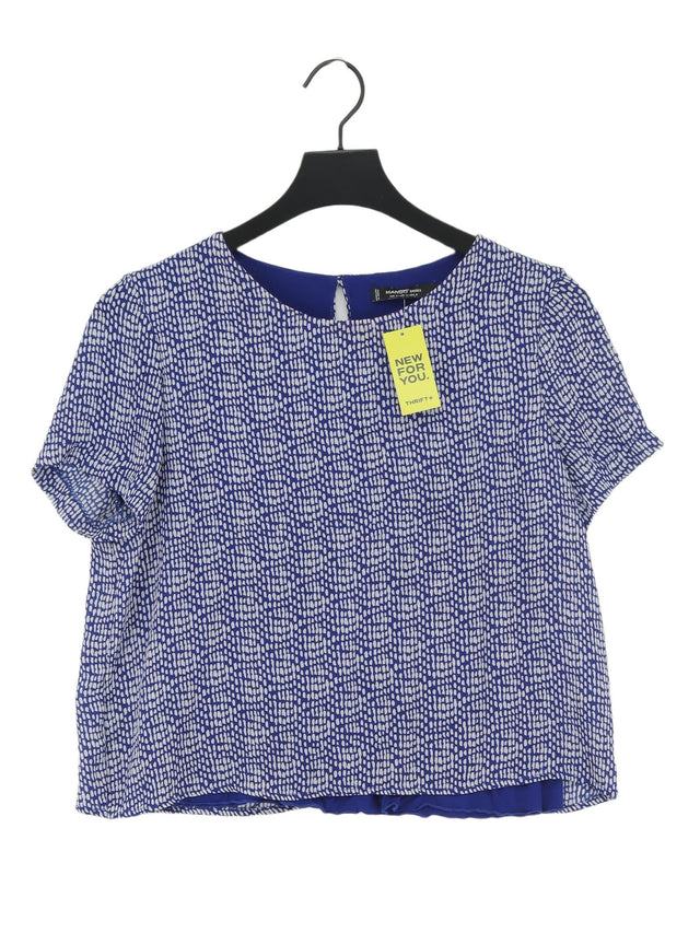 Mango Women's Top M Blue 100% Other