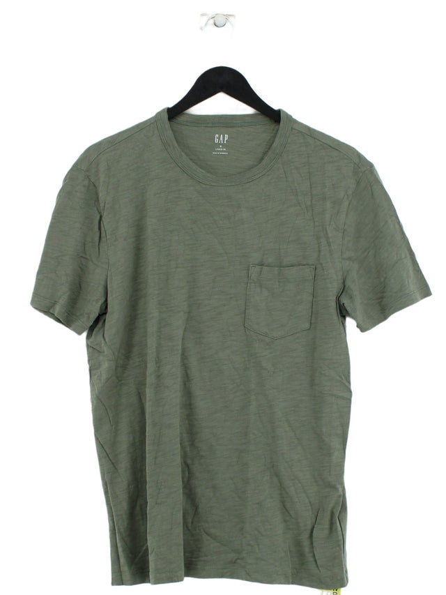 Gap Women's T-Shirt M Green 100% Cotton