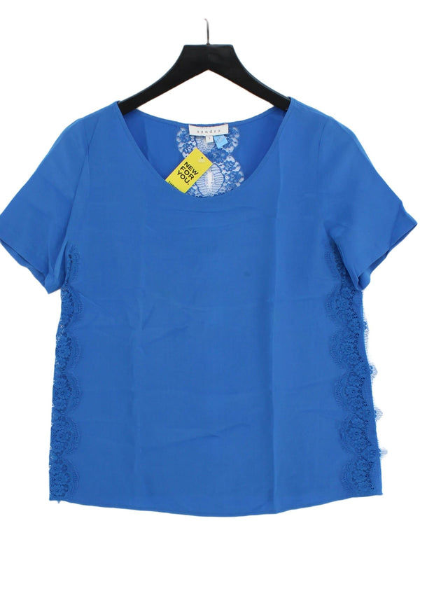 Sandro Women's Top S Blue 100% Other