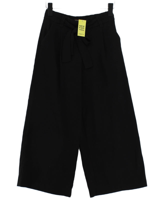 Zara Women's Suit Trousers XS Black Polyester with Elastane