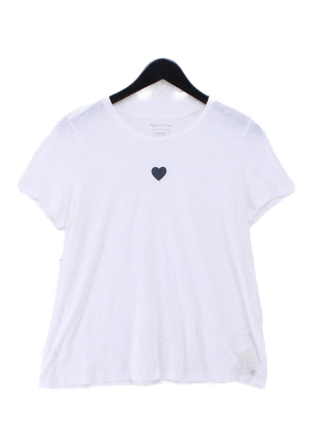 Marc O'Polo Women's T-Shirt S White 100% Cotton