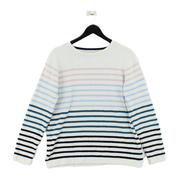 Joules Women's Jumper M White 100% Polyester