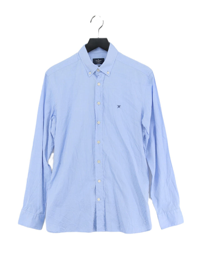 Hackett Men's Shirt M Blue 100% Cotton
