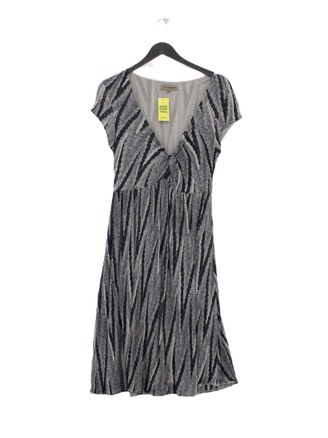 Jigsaw Women's Midi Dress M Grey 100% Lyocell Modal