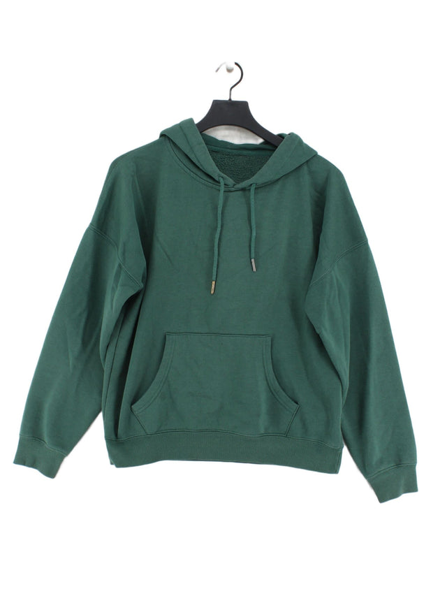 New Look Women's Hoodie UK 12 Green Polyester with Cotton, Elastane