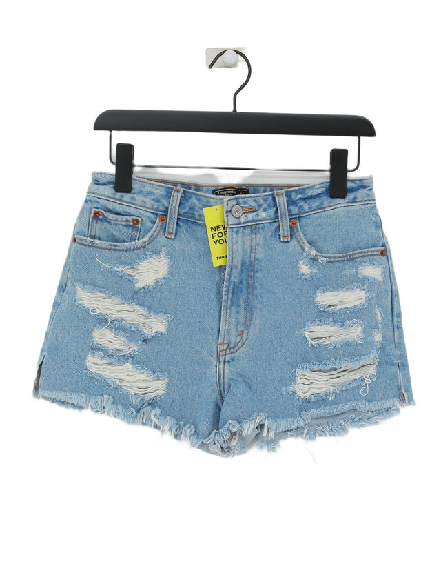 Abercrombie & Fitch Women's Shorts W 27 in Blue 100% Cotton