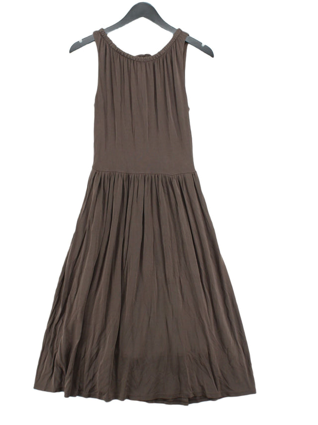 Boden Women's Maxi Dress UK 8 Brown Viscose with Elastane, Polyester