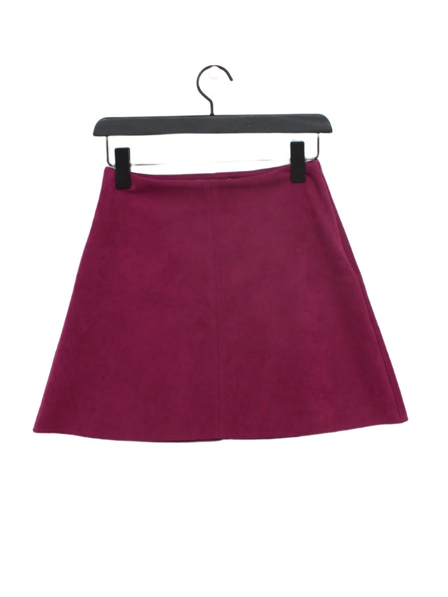Zara Women's Mini Skirt S Purple 100% Other