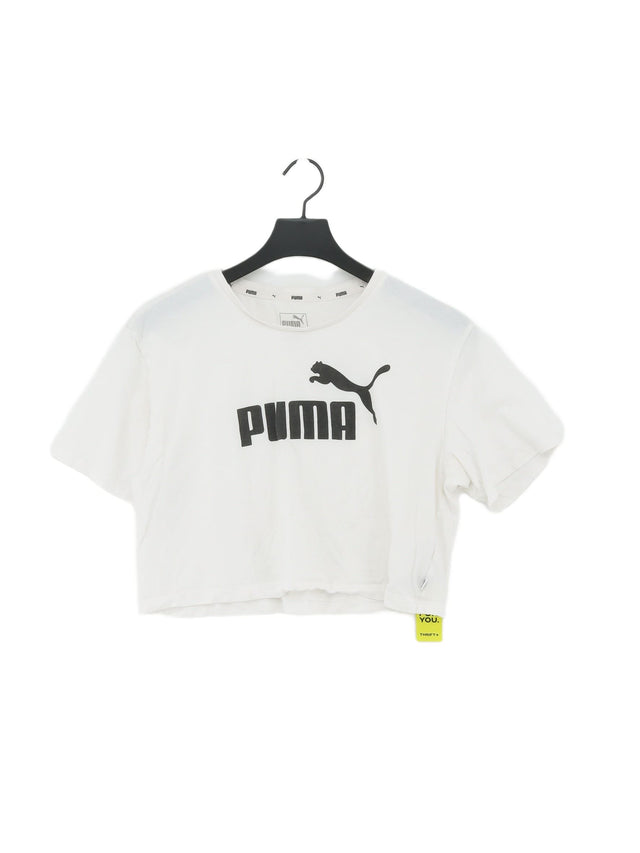 Puma Women's Top M White 100% Cotton