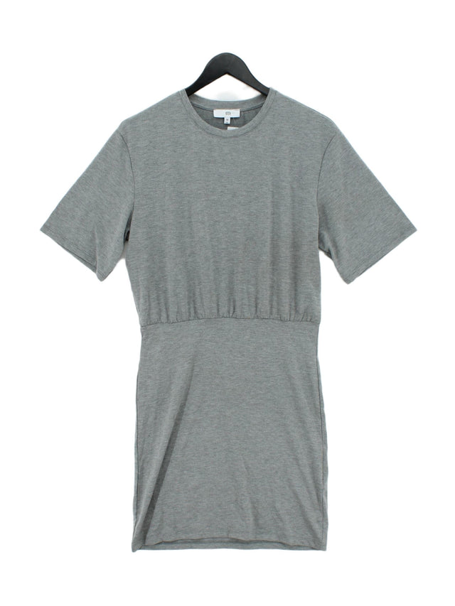 La Redoute Women's Midi Dress UK 10 Grey Elastane with Viscose