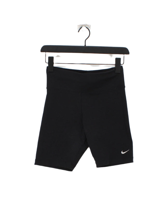 Nike Women's Shorts S Black Cotton with Polyester