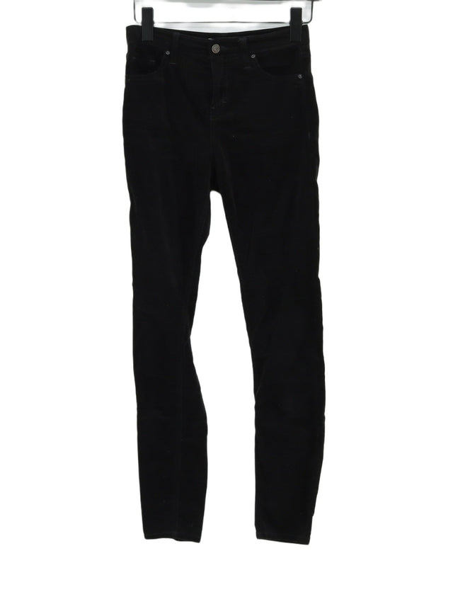 Topshop Women's Jeans W 26 in Black Cotton with Elastane