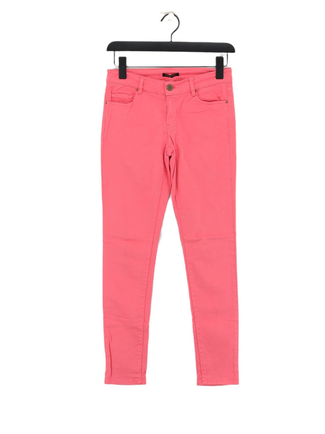 Massimo Dutti Women's Jeans UK 6 Pink Cotton with Elastane