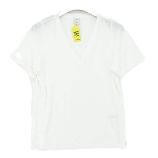 Seen Worn Kept Women's T-Shirt UK 14 White 100% Other