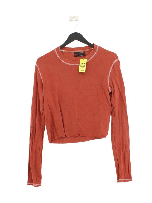 Urban Outfitters Women's Top S Red Viscose with Elastane