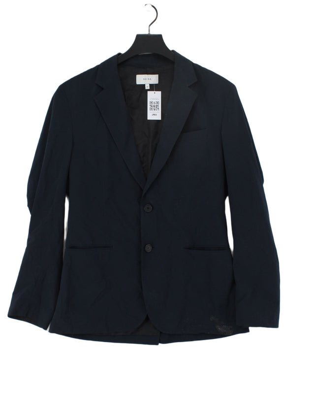 Reiss Men's Blazer M Blue Polyester with Nylon