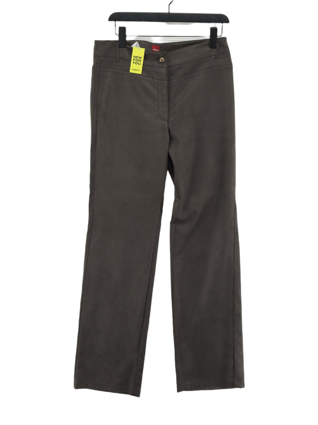 Mona Women's Trousers UK 14 Grey 100% Polyester