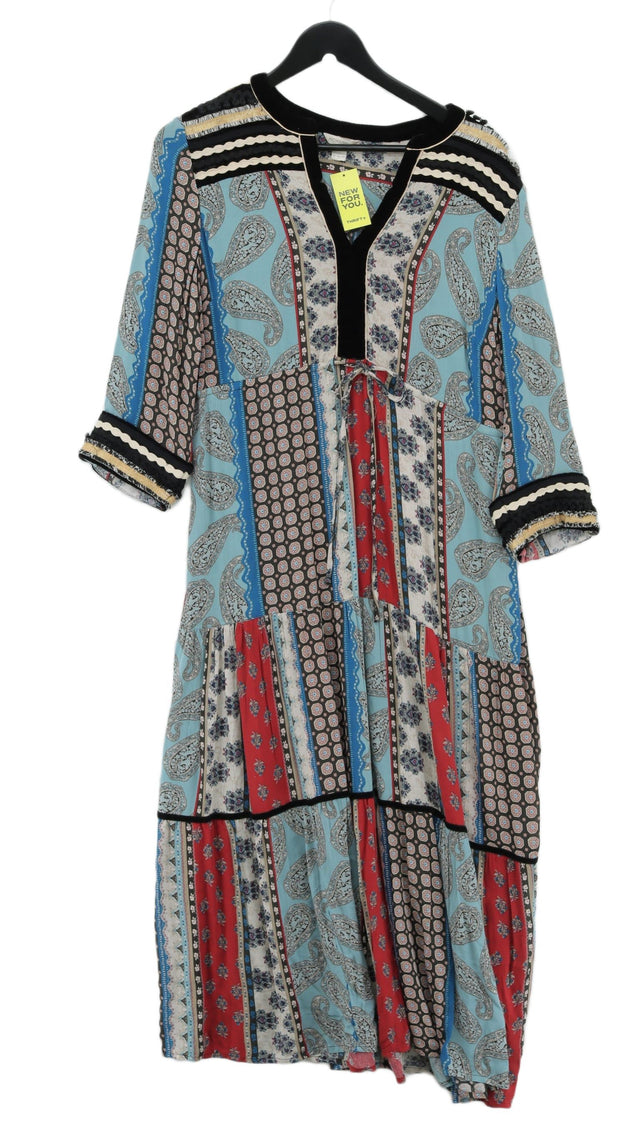 Monsoon Women's Maxi Dress UK 14 Multi 100% Viscose