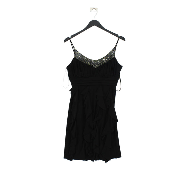 BETSY & ADAM Women's Mini Dress UK 12 Black 100% Polyester