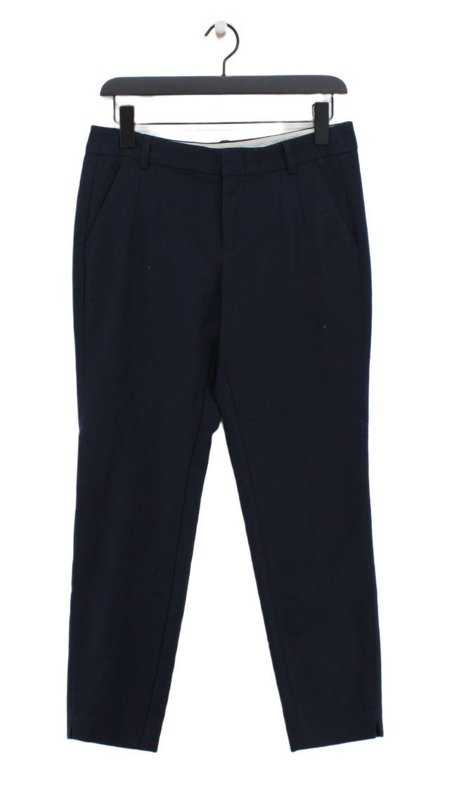 S.Oliver Women's Suit Trousers UK 10 Blue Polyester with Elastane, Viscose