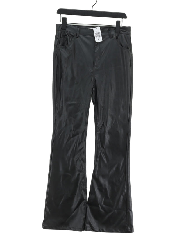 Pull&Bear Women's Trousers W 32 in Black Other with Polyester