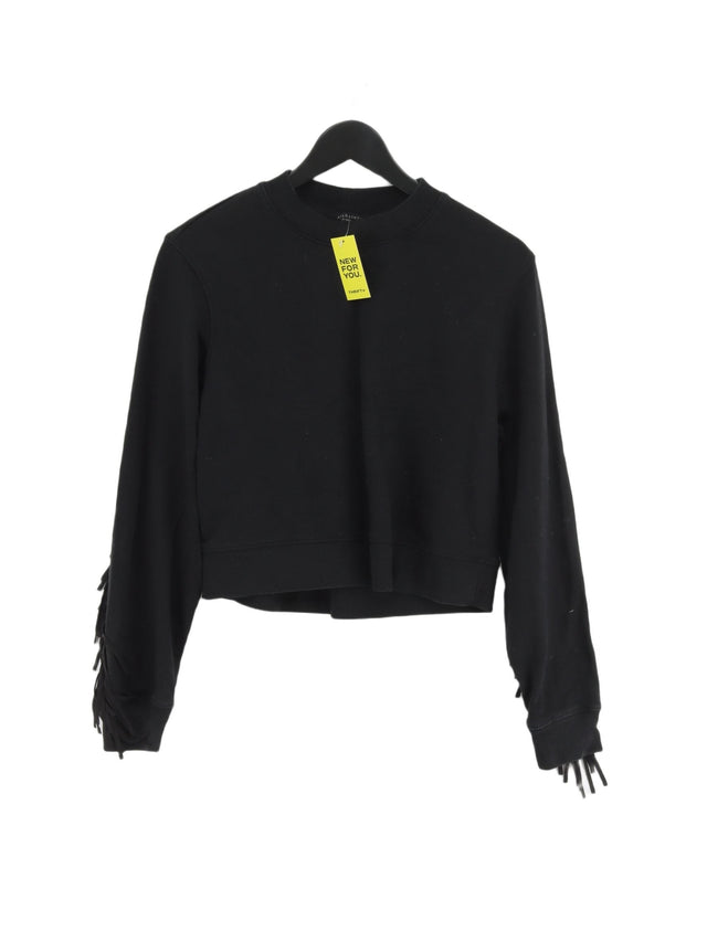AllSaints Women's Jumper XS Black Cotton with Elastane, Polyester