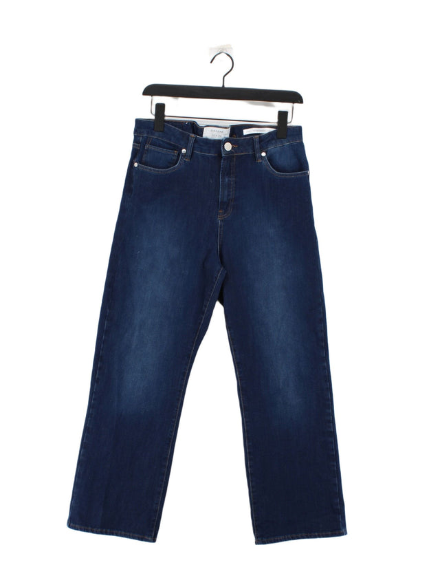 Pieszak Denim Women's Jeans W 30 in Blue Cotton with Elastane, Polyester