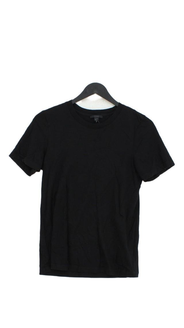 COS Men's T-Shirt XS Black 100% Cotton