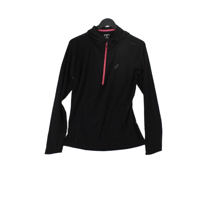 Asics Women's Hoodie M Black Polyester with Elastane