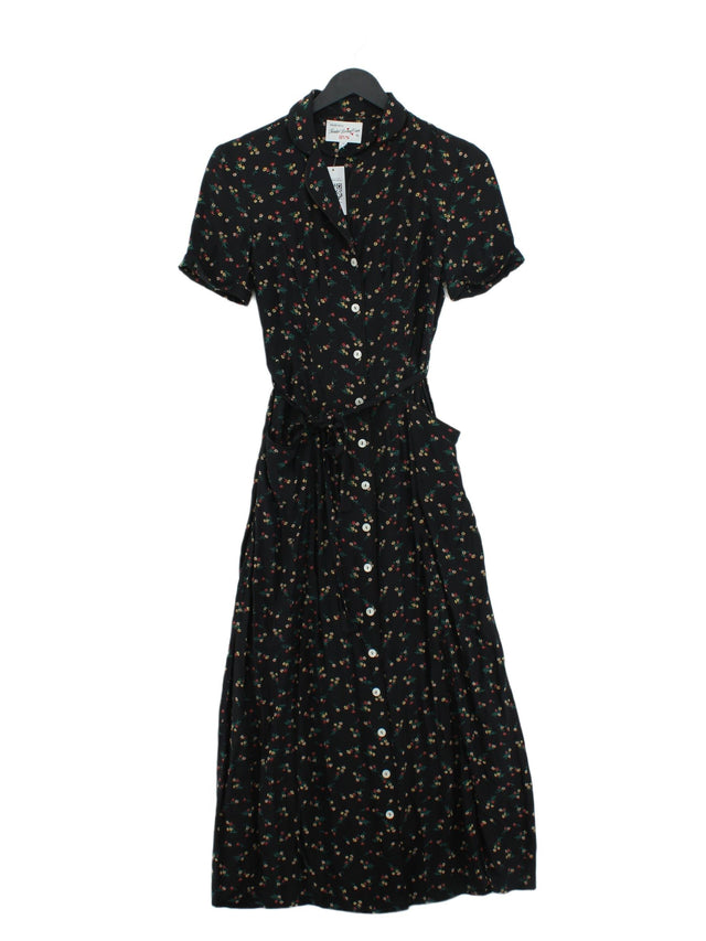 Tender Loving Care By HVN Women's Maxi Dress UK 6 Black 100% Silk