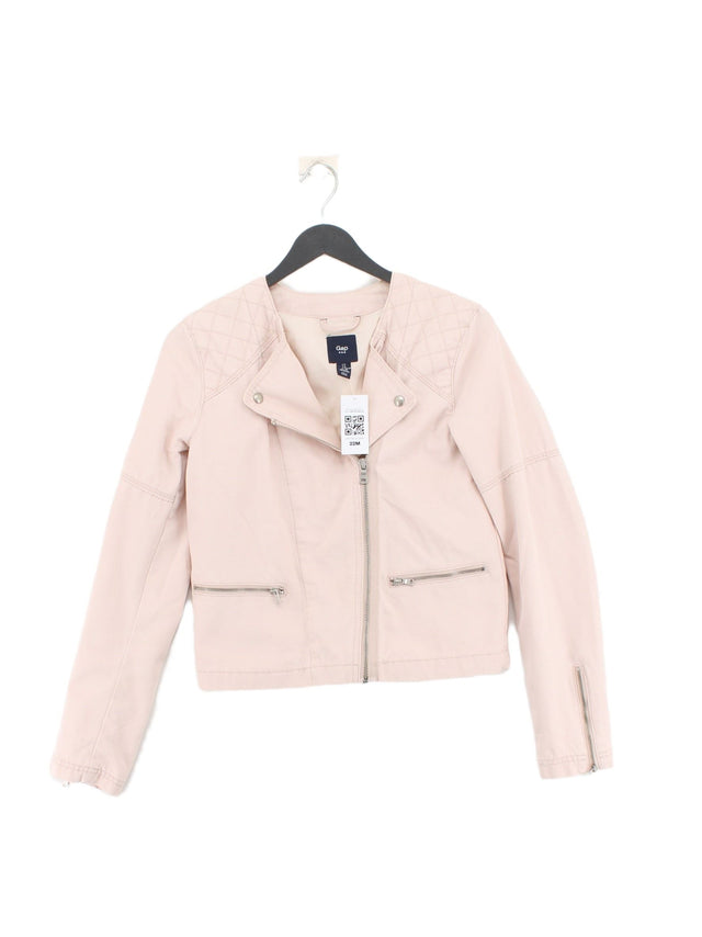 Gap Women's Jacket UK 6 Pink Cotton with Polyester
