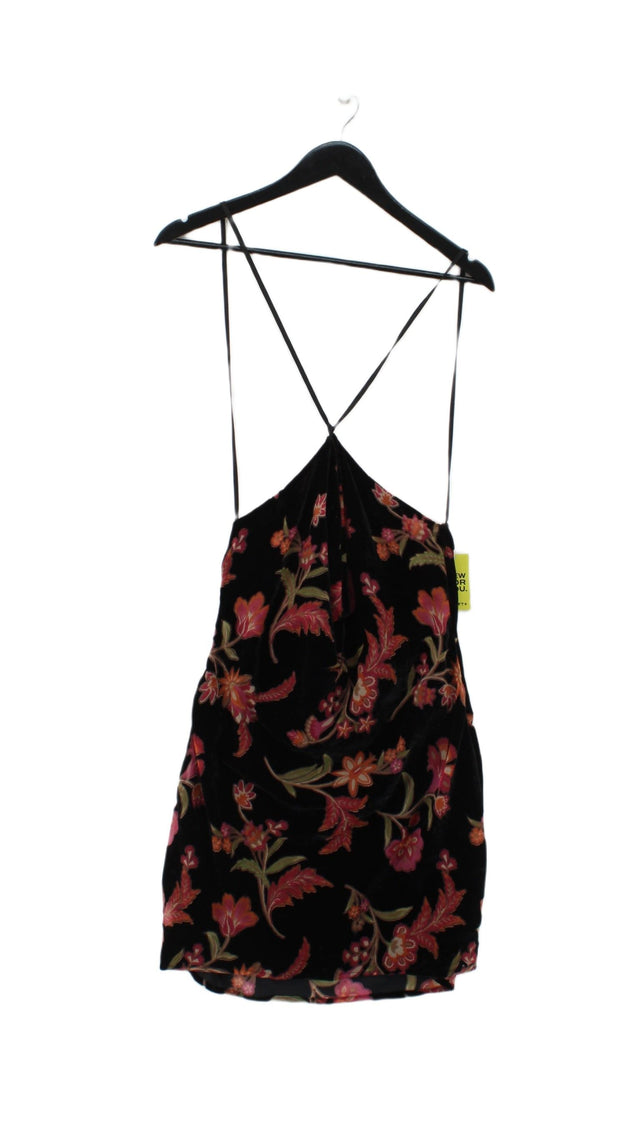 Stradivarius Women's Mini Dress S Black 100% Cotton