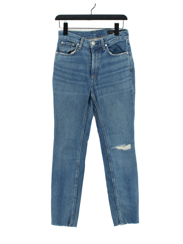 Rag & Bone Women's Jeans W 25 in Blue Cotton with Polyester