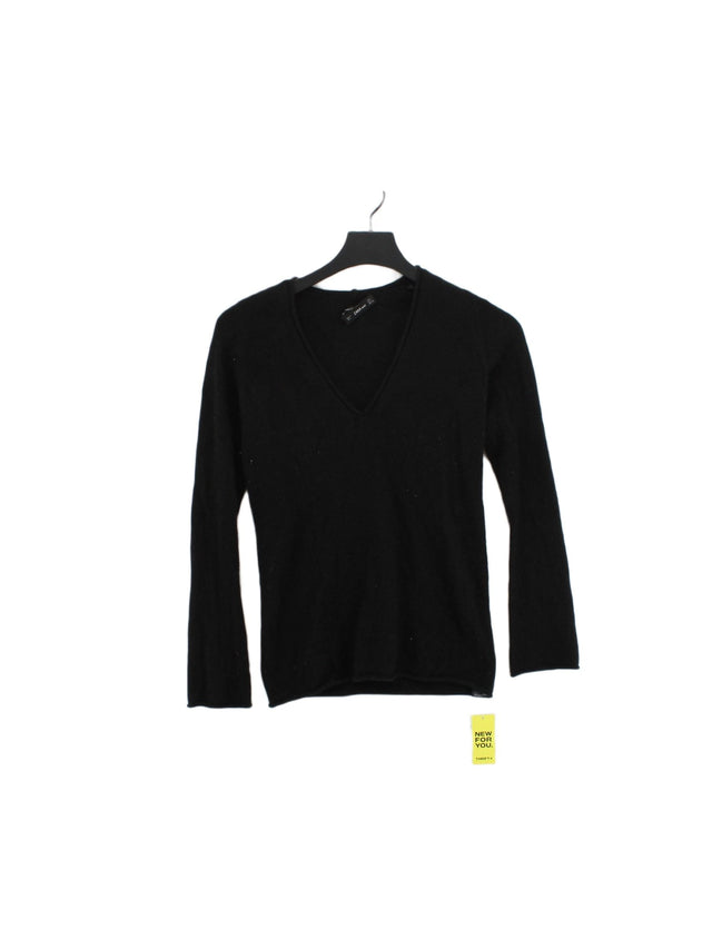 Zara Women's Jumper S Black 100% Cashmere