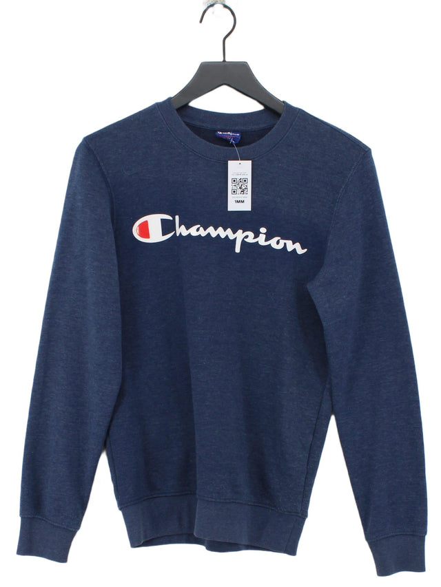 Champion Women's Jumper XS Blue Cotton with Polyester